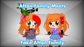 Afton Family Meets Fake Afton Family Minebloxer Fnaf