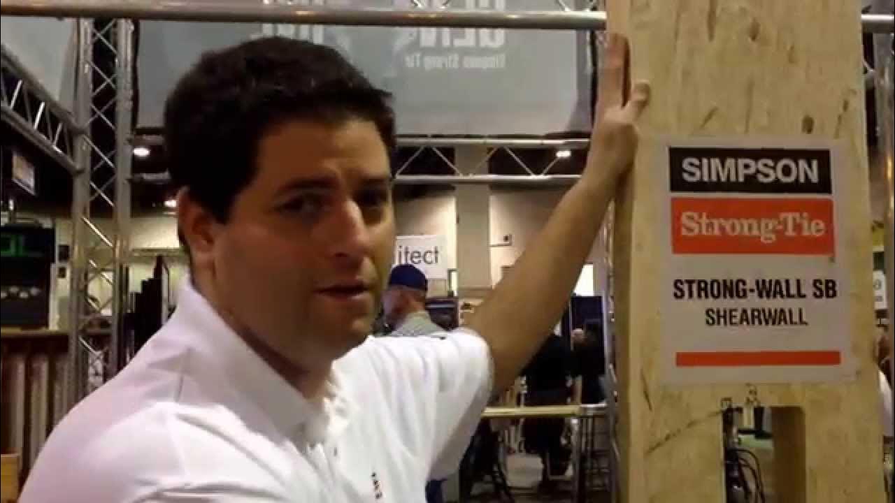 Simpson Strong WallSB shear wall YouTube
