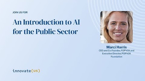 An Introduction to AI for the Public Sector