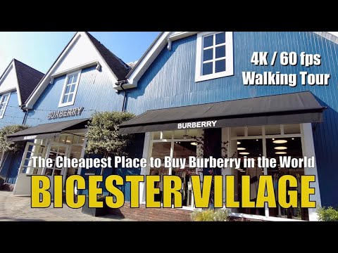 [4K] Walking Tour of Bicester Village near Oxford and London