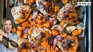 How To Bake Sheet Pan Chicken Thighs With Veggies