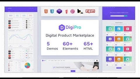 DigiPro - Digital Marketplace HTML Template with Dashboard | Themeforest Templates