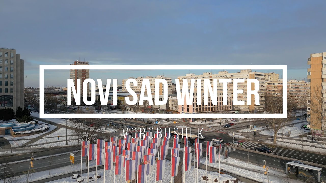 DJI Mini 3 PRO. 4K video. Novi Sad, Vojvodina, Serbia.