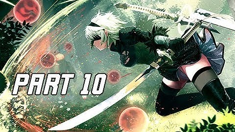 NIER AUTOMATA Walkthrough Part 10 - RESCUE (PC Let