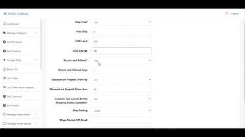 How to do Website Setting like Theme Color Change / SMS Sender ID / Default Sort Order -AJ Infosoft