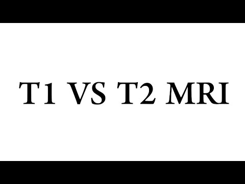 اشعة مرحلة ثانية/ فحوصات T1 VS T2 MRI - YouTube