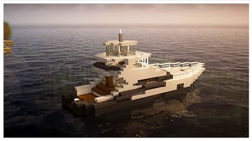 Minecraft Luxury Yacht Build - Step By Step Tutorial