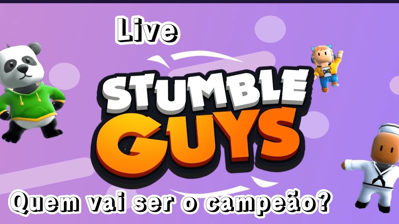 STUMBLE GUYS AO VIVO VEM JOGAR 