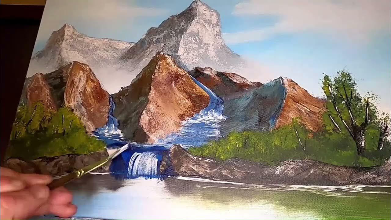 double-waterfall-wet-on-wet-acrylic-painting-short-youtube