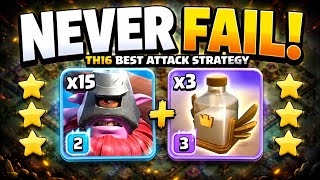 TH16 EASY 3 STAR ATTACK STRATEGY 🔥 Best TH16 Army 2026 🎯