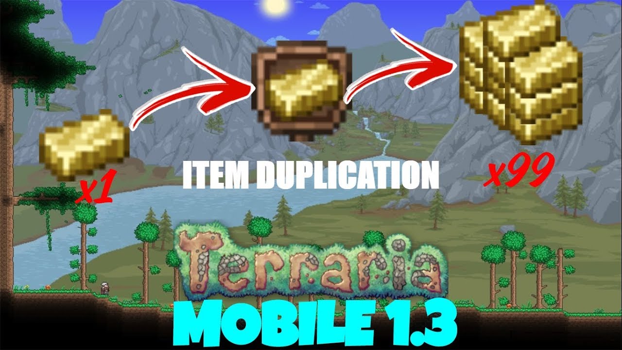 Terraria 1.3 Mobile ITEM DUPLICATION GLITCH - YouTube.