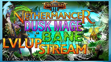 Streaming Torchlight 3 - Leveling a Nethermancer (Bane Dusk Mage) !patch !builds !discord