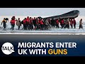 Channel migrants enter uk with guns