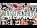2021 EXTREME ALL WEEK MASSIVE CLEAN WITH ME| 4 DAY DEEP CLEANING MOTIVATION| 2021 LAUNDRY MOTIVATION