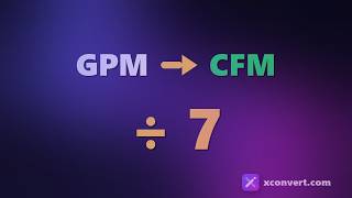 GPM to CFM — Reading a Datasheet Like an Engineer