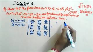 Jacobians II Jacobians to determine Functional Dependence II Numericals