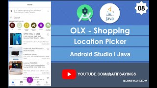 OLX Shopping | 08 Location Picker | Android Studio | Java screenshot 2