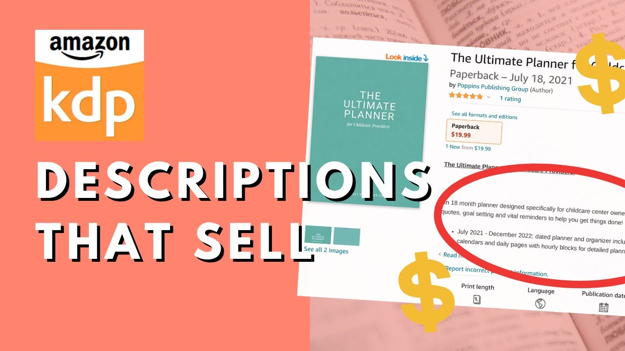 The Secret To Selling Low-Content Books 🤫 How To Write Amazon Kdp Book Descriptions People Will Buy