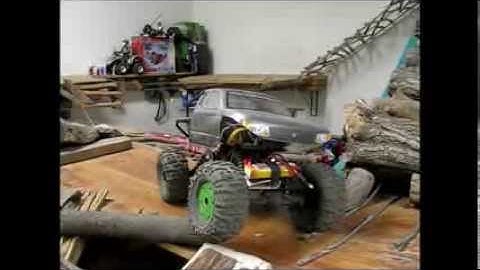 axial ax10 rc rock crawling in my garage #3. 2cwik4u #102