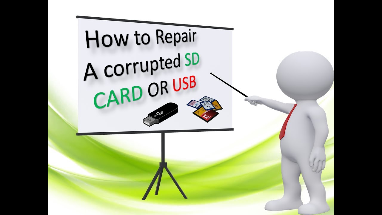 How to repair a corrupted SD card or USB Flash Drive? - YouTube