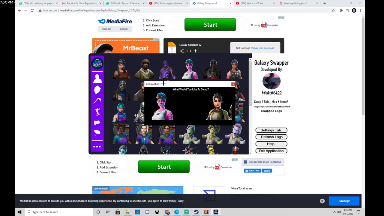 How To Get Any Skin In Fortnite For Free!Galaxy Swapper v2