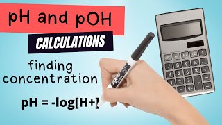 How to calculate concentration from pH and pOH