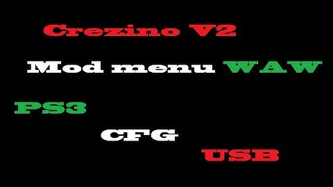 Crezino V2 - Mod menu - WaW - PS3 + download