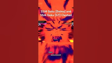 SSJ4 Goku (Daima) and SSJ4 Goku (GT) Clashed - DRAGON BALL: Sparking! ZERO #shorts #sparkingzero