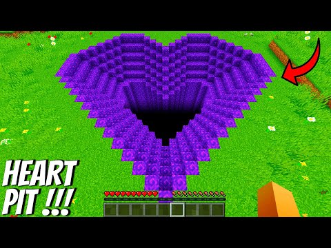 What's INSIDE the PORTAL HEART PIT in Minecraft ? I found a SECRET PIT !