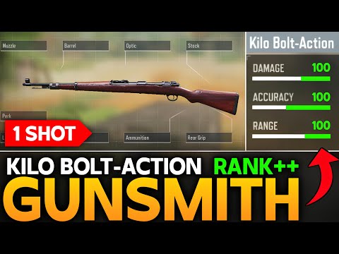 KILO BOLT ACTION BEST GUNSMITH IN CALL OF DUTY MOBILE| RANK BUILD OF KILO BOLT ACTION COD MOBILE