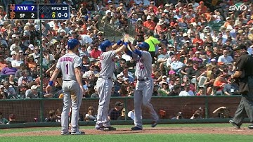 NYM@SF: De Aza rips a three-run home run to right