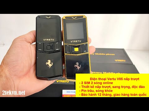 Điện thoại độc Vertu V05 nắp trượt thời trang