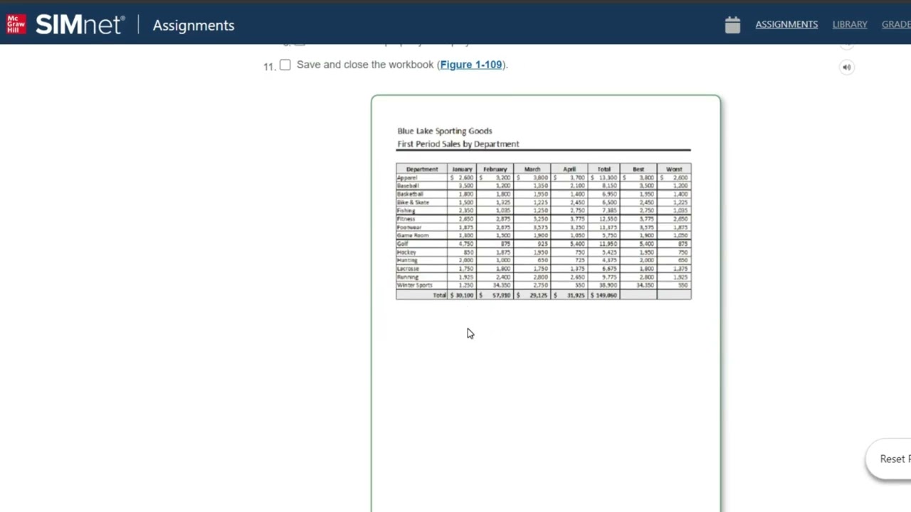 Excel 2021 In Practice Ch 3 Independent Project 3-4 SIMnet | Independent Project 3-4 | Project 4-4