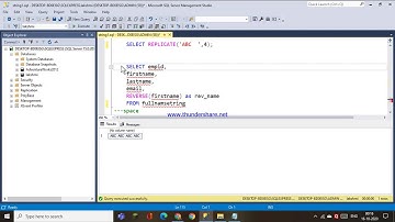 66.REPLACE,REVERSE,REPLICATE,SPACE FUNCTIONS IN SQL