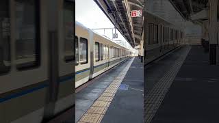 20240114 JR神戸駅　221系　B14編成　野洲ゆき　快速運用　入線