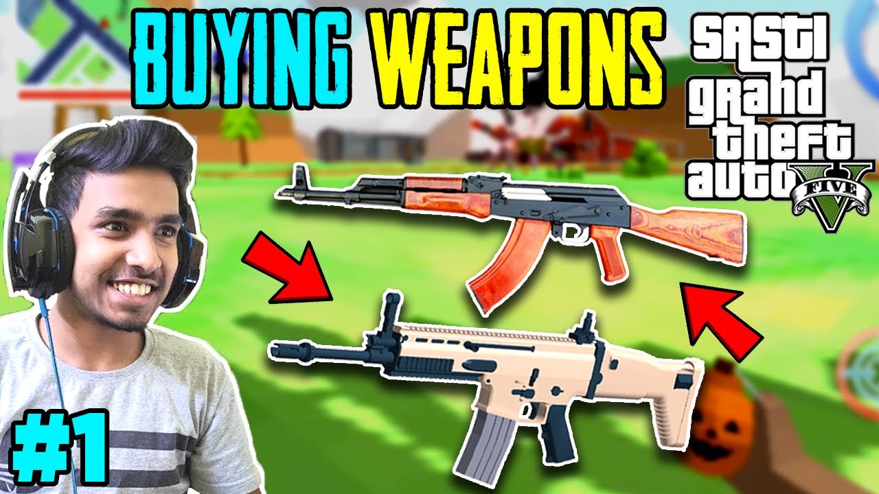 BUYING WEAPONS IN SASTI GTA 5 | PART#1 | GAMEPLAY#15 | HS GAMING | TECHNO GAMERZ | FINESTLY