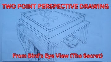 TWO POINT PERSPECTIVE DRAWING FROM BIRD