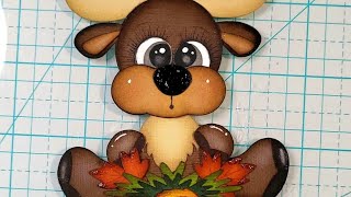 WOODLAND MOOSE PAPER PIECE PROCESS