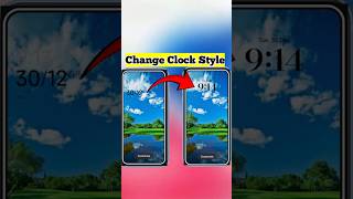 how to change clock style in display! #clock #shorts screenshot 4