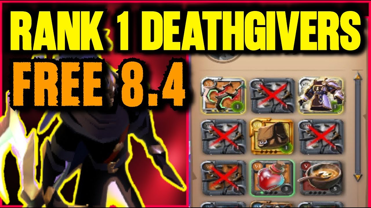 👑RANK 1 DEATHGIVERS PVP👑|ALBION ONLINE PVP|8.4 FREE KILL|BROKEN BUILD|