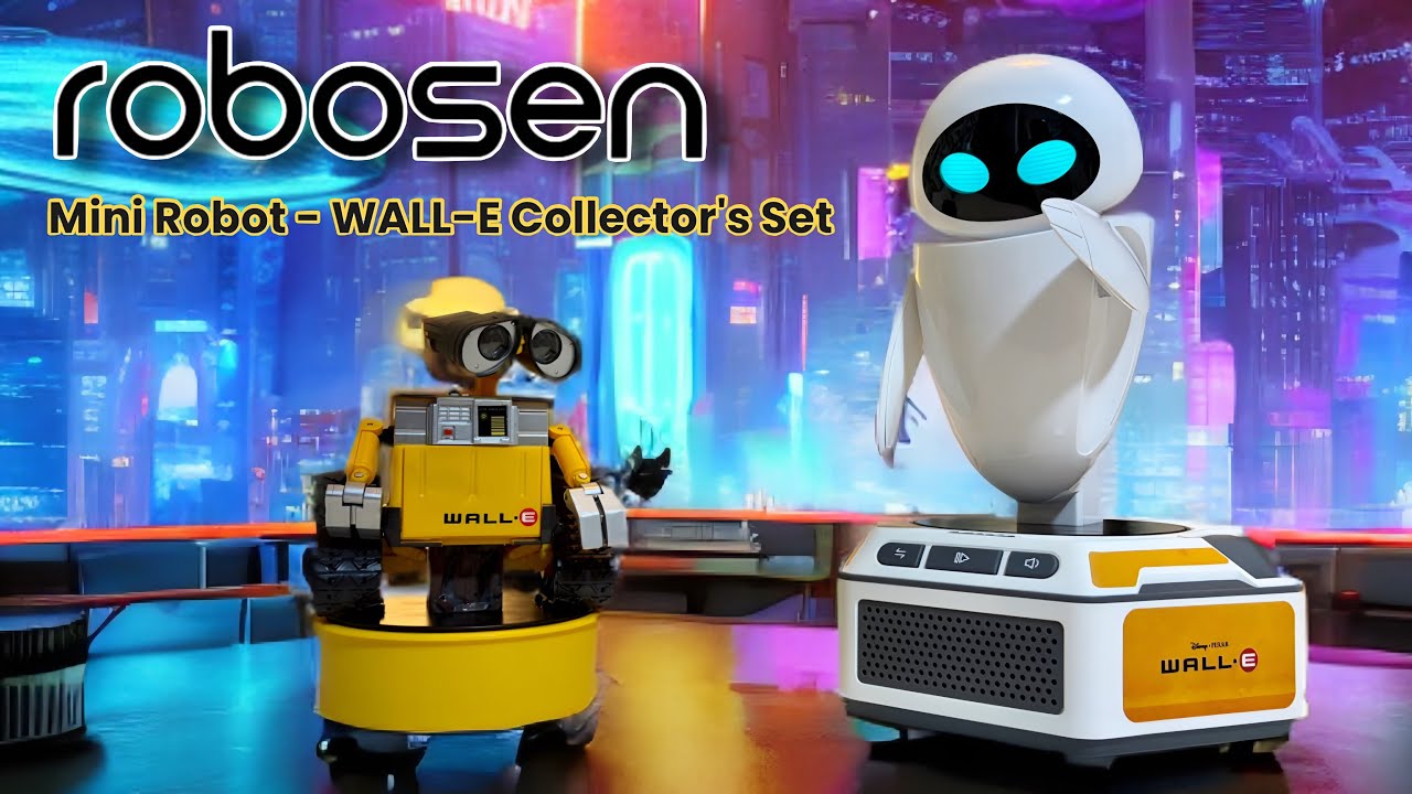 ROBOSEN - WALL-E Collector's Set ( Animated Robots ) Unboxing and Hands-On 
