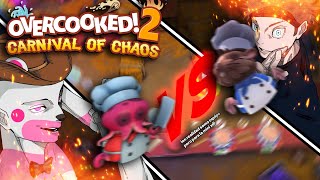 TODO el DLC de OVERCOOKED me dio INSOMNIO - Overcooked 2 Carnival of chaos - hido ft kuday