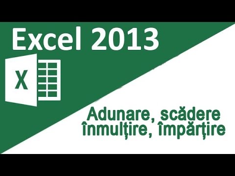 Video: Cum Se Scade în Excel