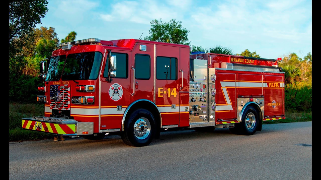 SFEV - Hernando County Fire Rescue's new Sutphen custom pumper (HS7661 ...