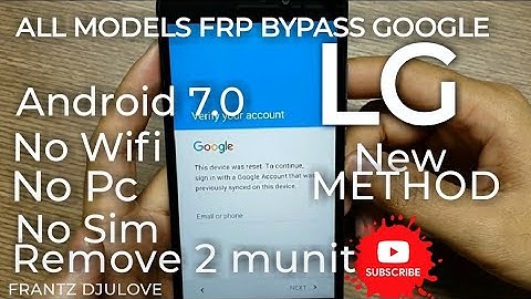 Frp Bypass Google LG k20,k20 plus Android 7.0 (No PC No Wifi No Sim) #frp  #android #tutorial