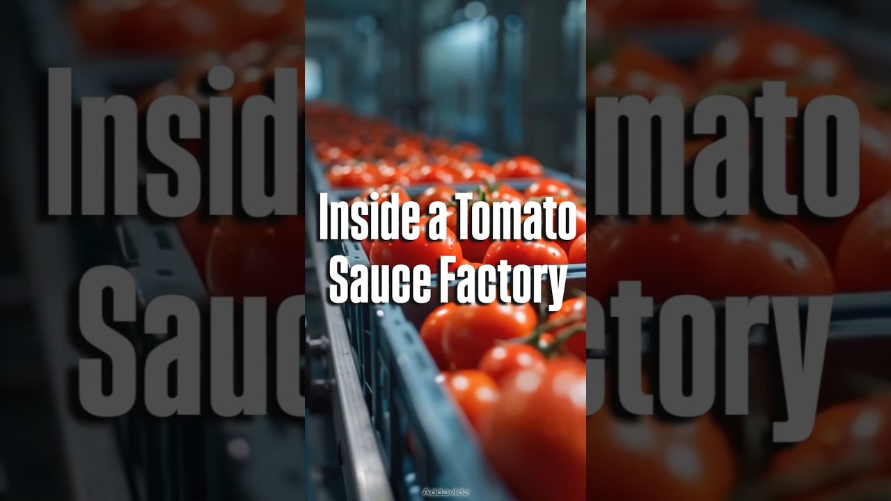 Inside the factory of tomato sauce 🍅