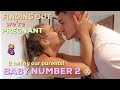 FINDING OUT WE'RE PREGNANT & TELLING OUR PARENTS | THE STORY OF BABY NO.2