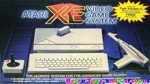 Atari XE Video Game System 1987 Commercial Retro Toys and Cartoons