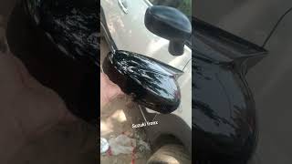 #sai car 🚗🔥#suzuki fronx #base model#Batman side mirror cover#glossy finish#installation✅trending