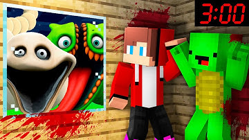 How Mikey and JJ Attacked by Hungry Worms in Minecraft at 3:00 AM !? - Maizen